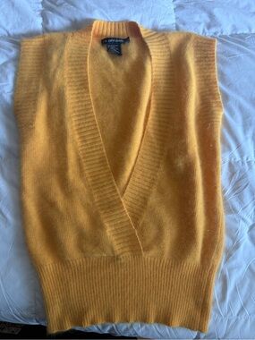 🐇 Angora Wool Vintage Wrap Sweater by I.B Diffusion - Pristine Yellow